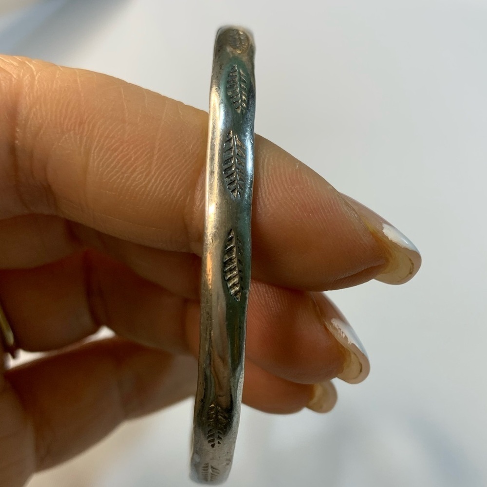 #036 Vintage Mexican 925 Sterling Silver bangle - Picture 5 of 7